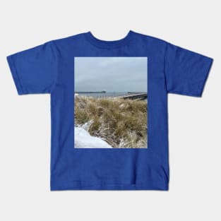 Winter at the mouth of the River Blyth Kids T-Shirt